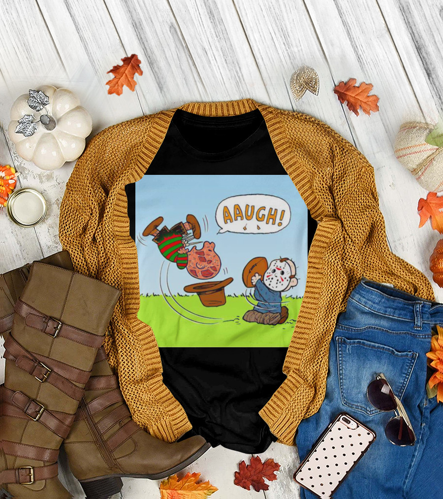 AAUGH Freddy You Blockhead Horror Parody Crossover T-Shirt