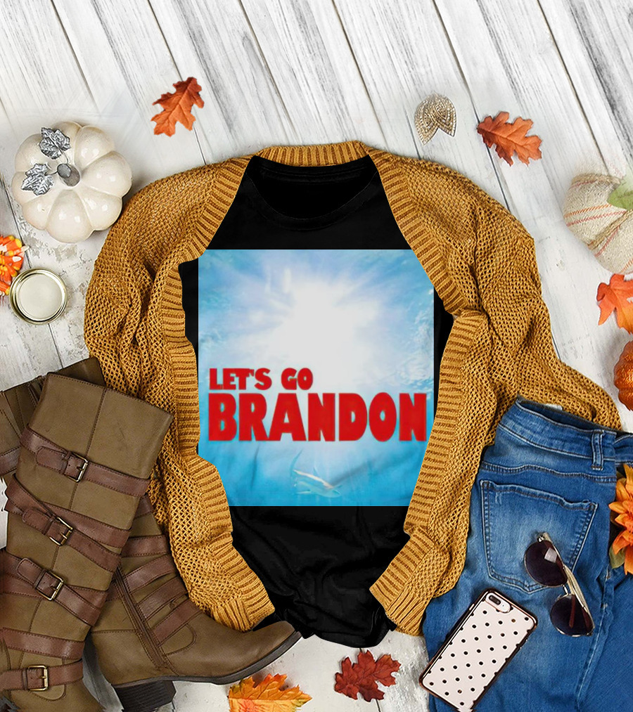 Let's Go Brandon Ocean Shark Jaws Inspired T-Shirt