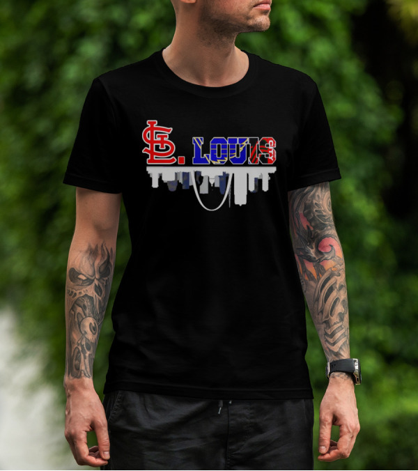 St Louis Sports City Skyline Inspired T-Shirt