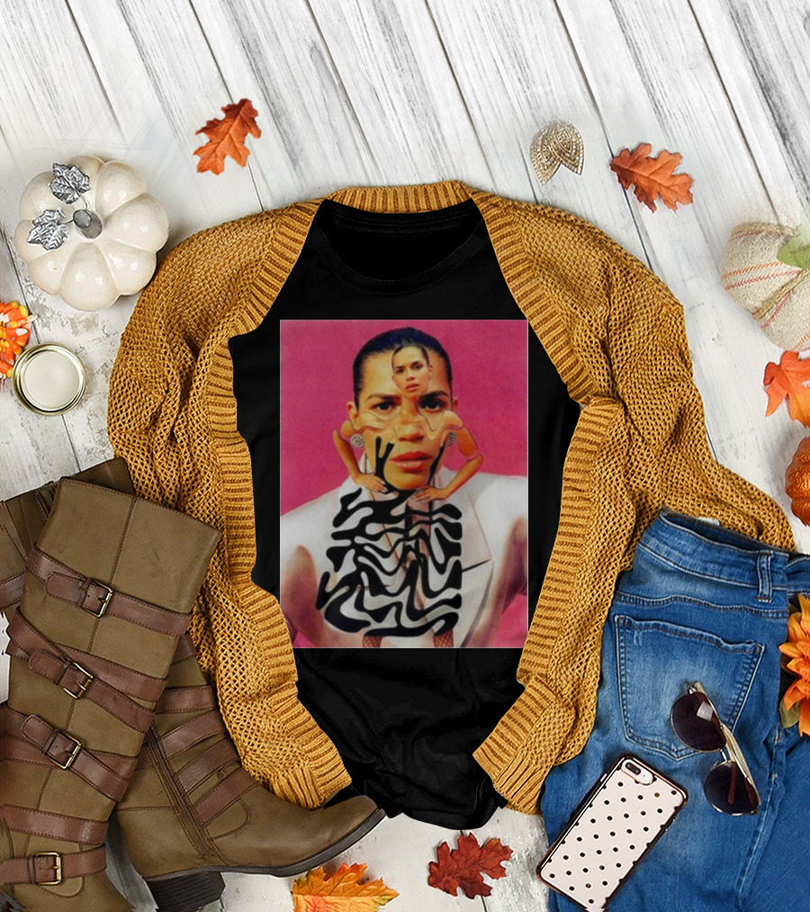 America Ferrera Abstract Portrait New T-Shirt