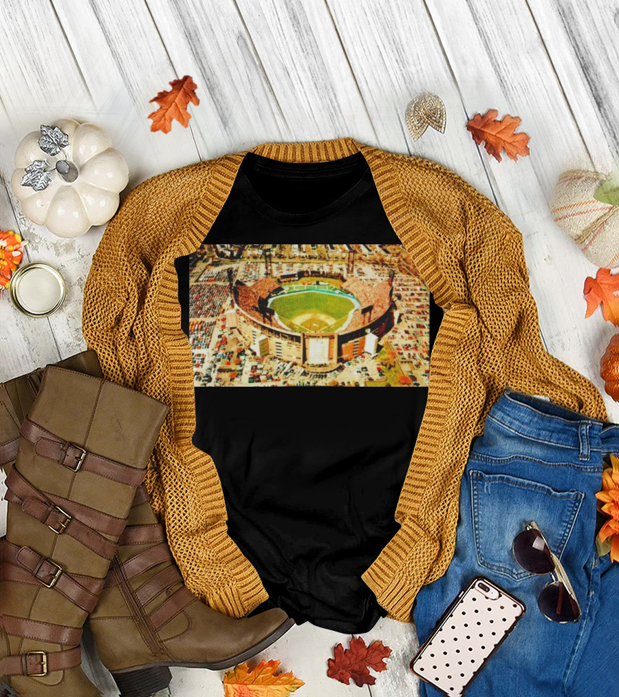 Baltimore Orioles Memorial Stadium Aerial View T-Shirt