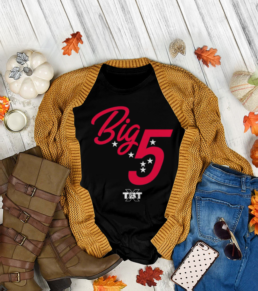 Big 5 Stars TBT Basketball Collaboration T-Shirt