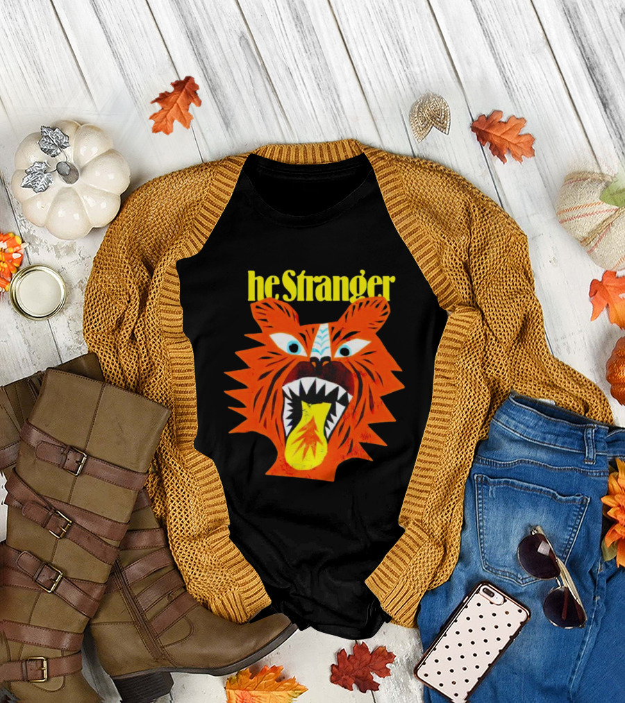 He Stranger Tiger Fierce Roaring Face T-Shirt