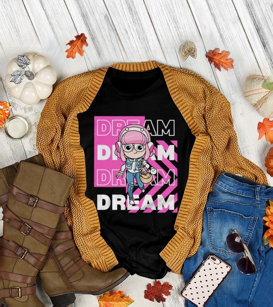 Dream Remix Pink Headphones Girl T-Shirt