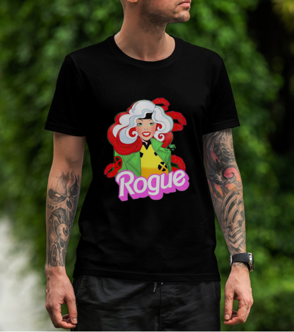 Rogue Barbie Doll X-Men Lips T-Shirt