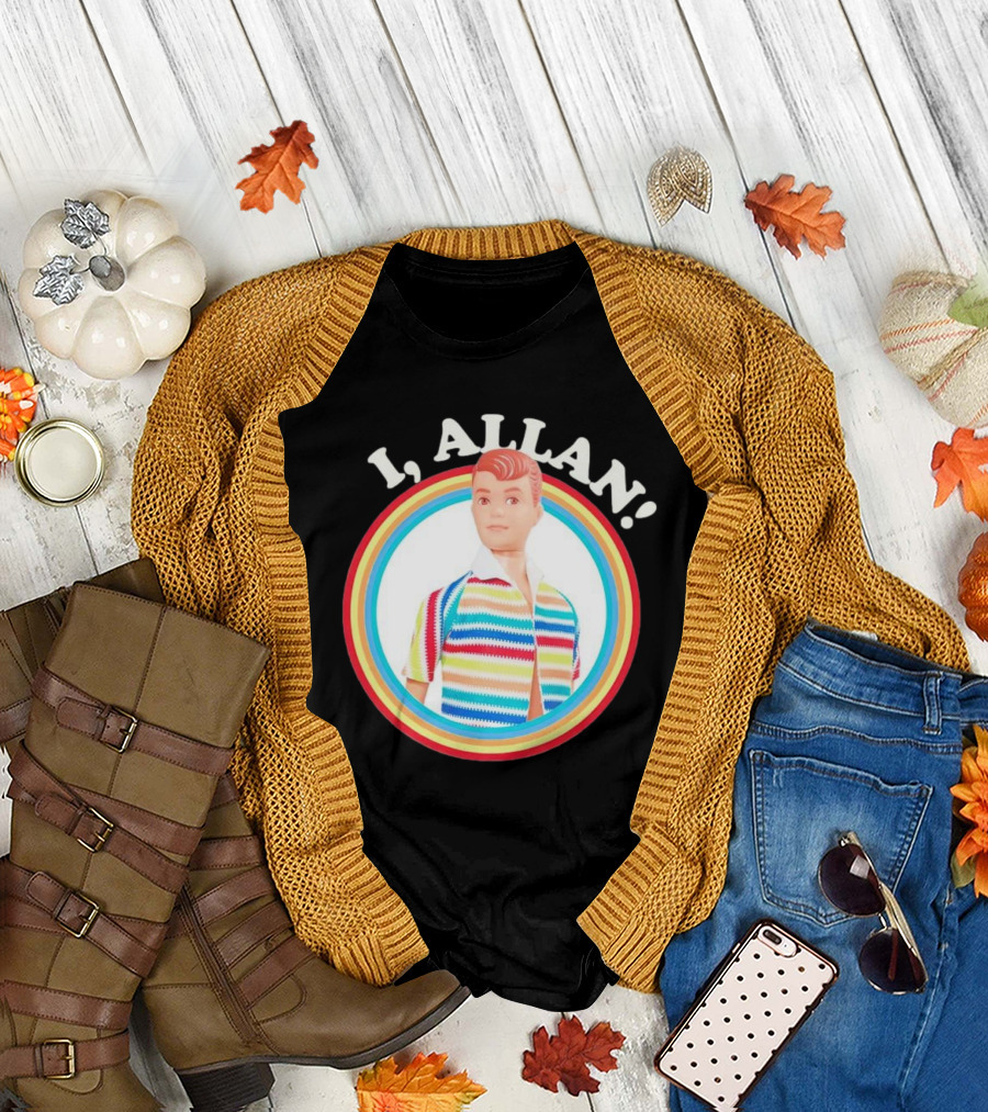 Barbie Allan Rainbow Stripes I Allan T-Shirt