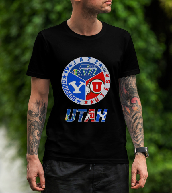 Jazz Cougars Utes Utah Sports Team T-Shirt