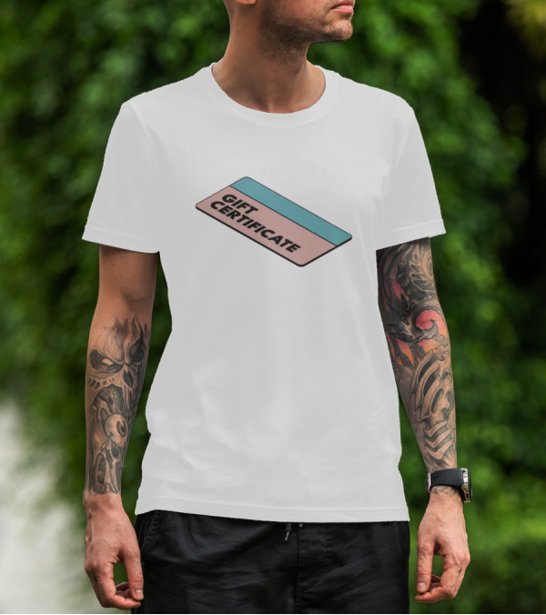 Gift Certificate Pastel Card T-Shirt