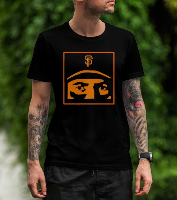 San Francisco Giants Will Clark Thrill SF Logo Eyes T-Shirt