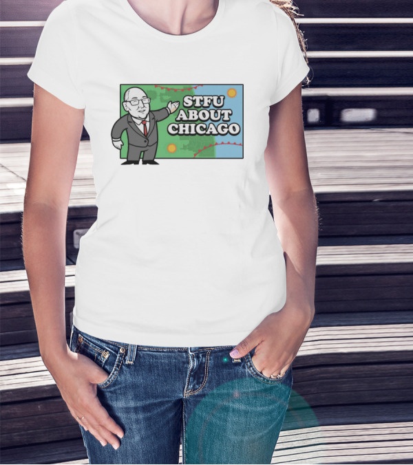 STFU About Chicago Weather Map Presenter T-Shirt