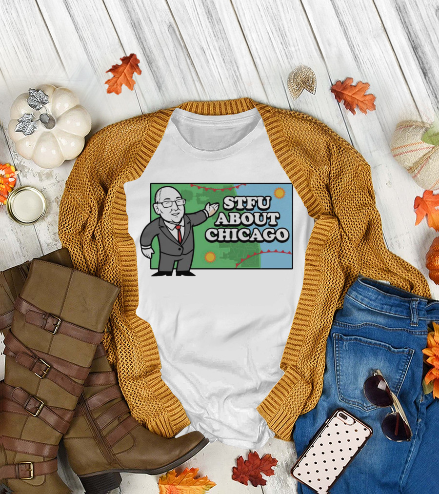STFU About Chicago Weather Map Presenter T-Shirt