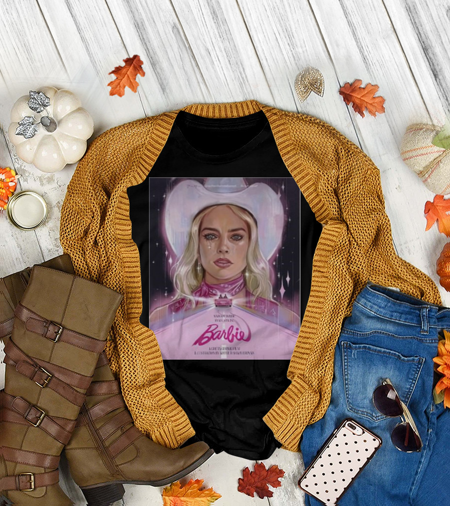 Margot Robbie Ryan Gosling Barbie a Greta Gerwig Film Western T-Shirt