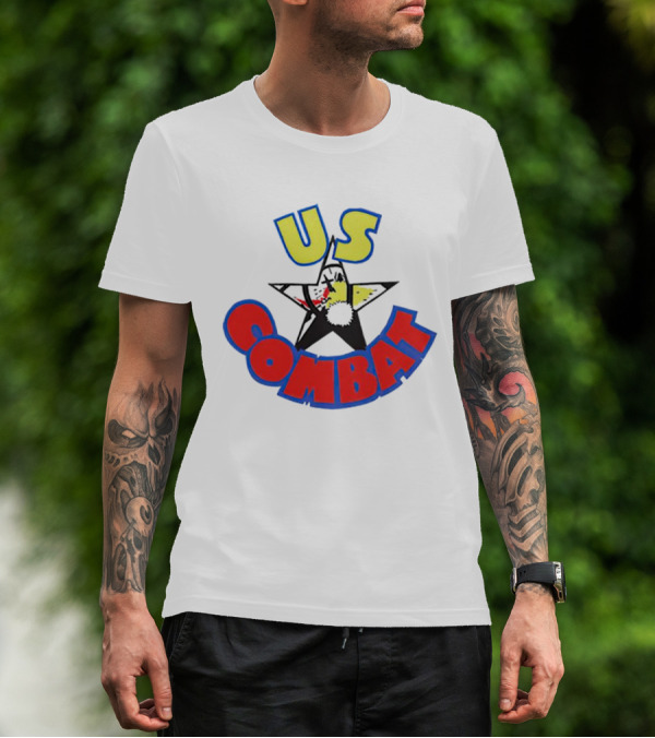 US Combat Star Fighter Power T-Shirt