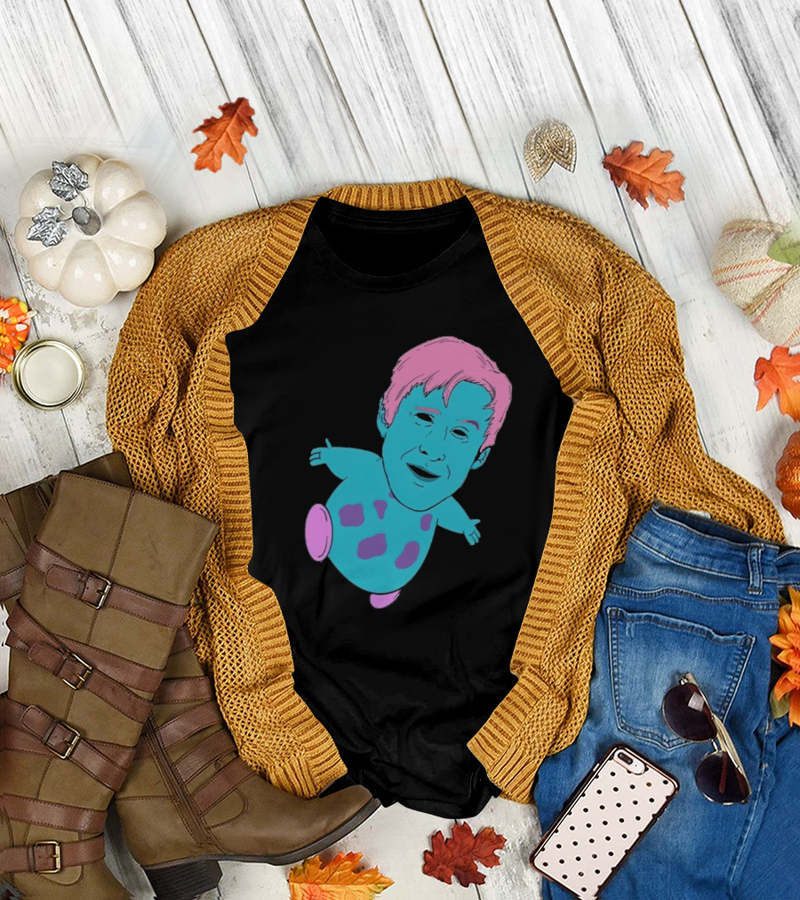Ryan X Bibble Pink and Blue Character Fusion T-Shirt