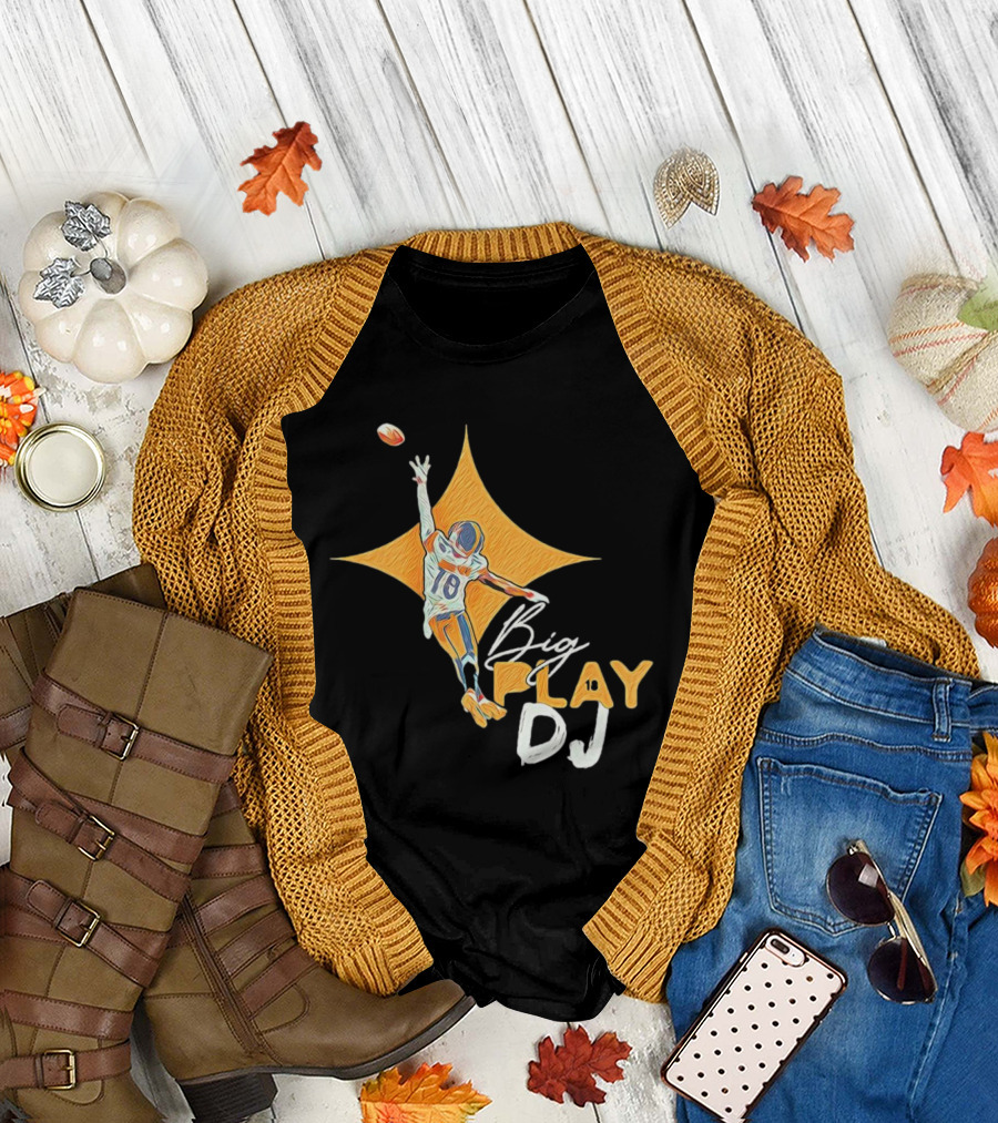 Big Play DJ Pittsburgh Steelers Football Star Catch 18 T-Shirt