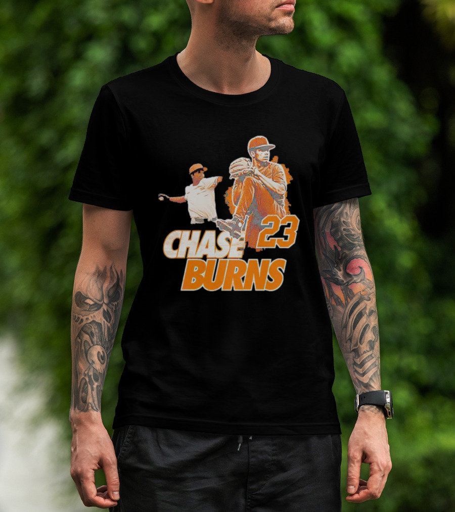 CHAS BURNS 23 Throw The Ball T-Shirt