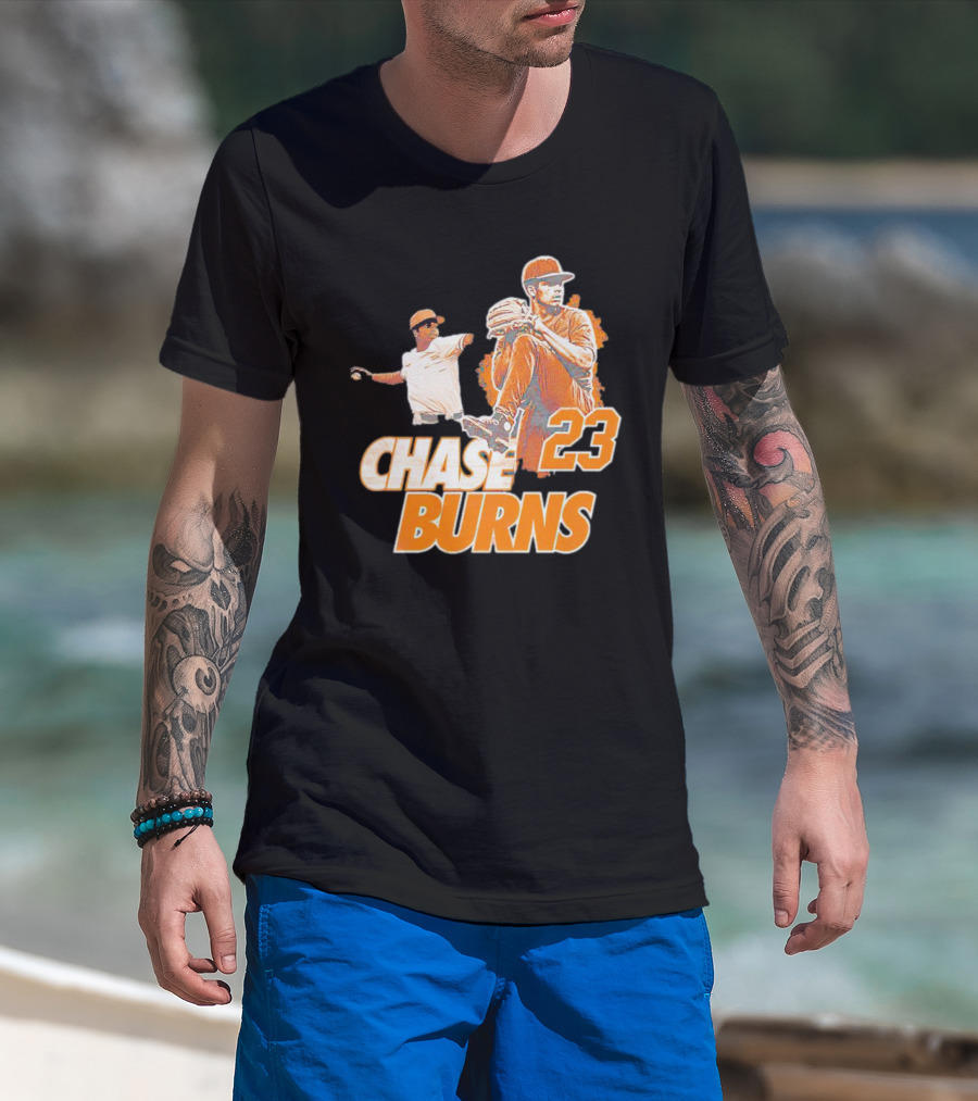 CHAS BURNS 23 Throw The Ball T-Shirt