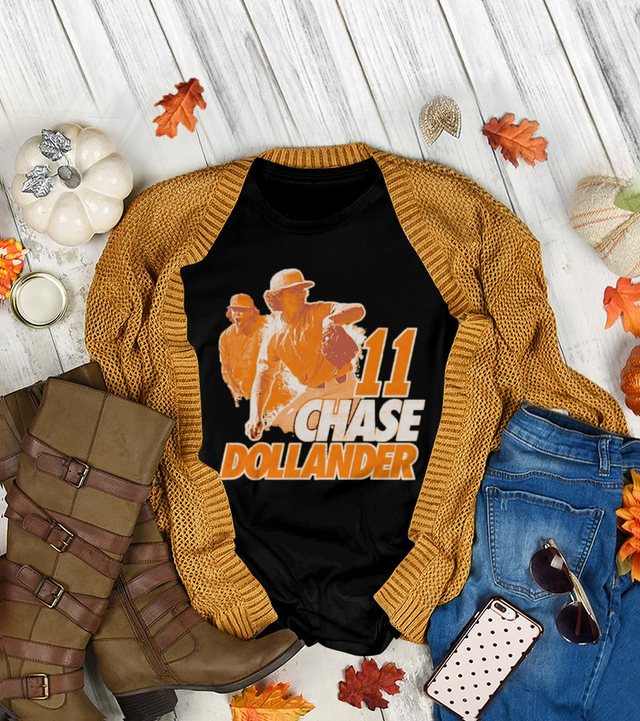 Chase Dollander 11 Baseball Action Player T-Shirt