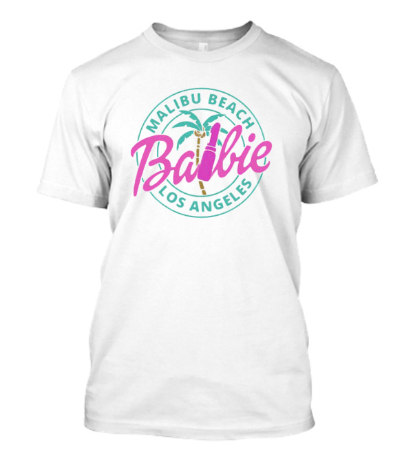 Malibu Beach Barbie Los Angeles Palm Tree T-Shirt