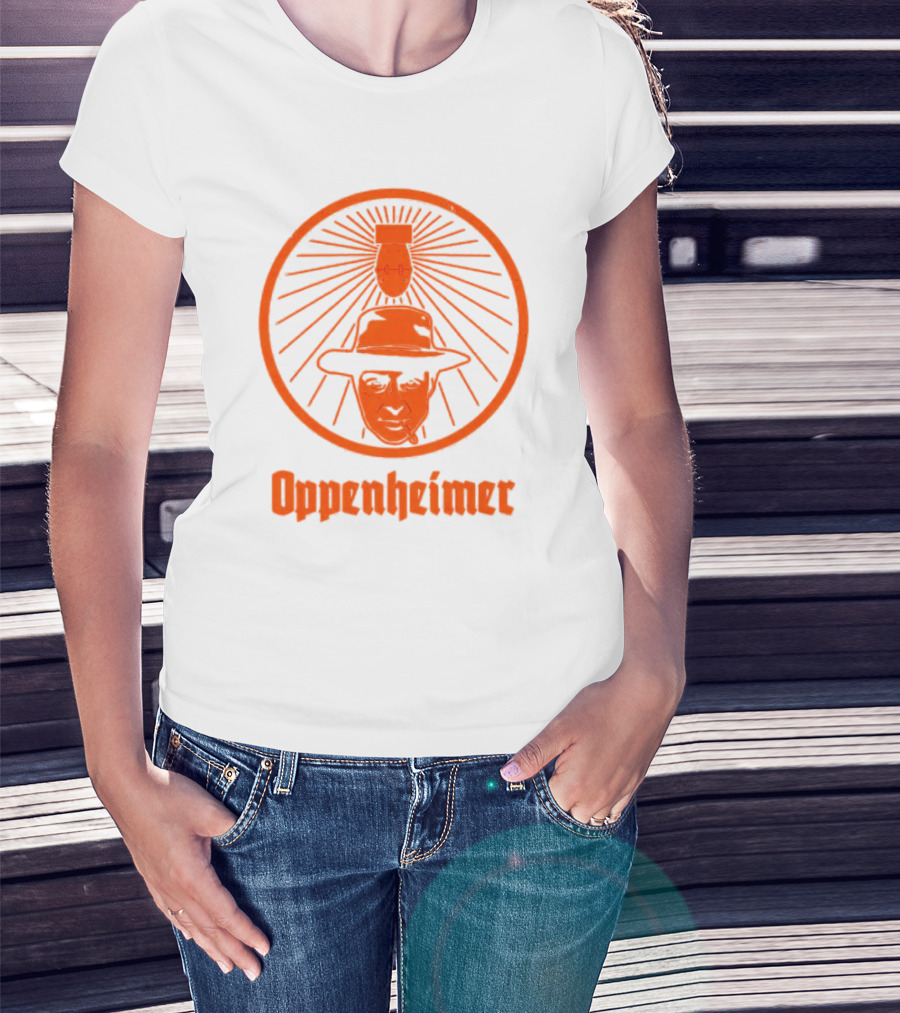 Oppenheimer Atom Meister Iconic Bomb Hat T-Shirt