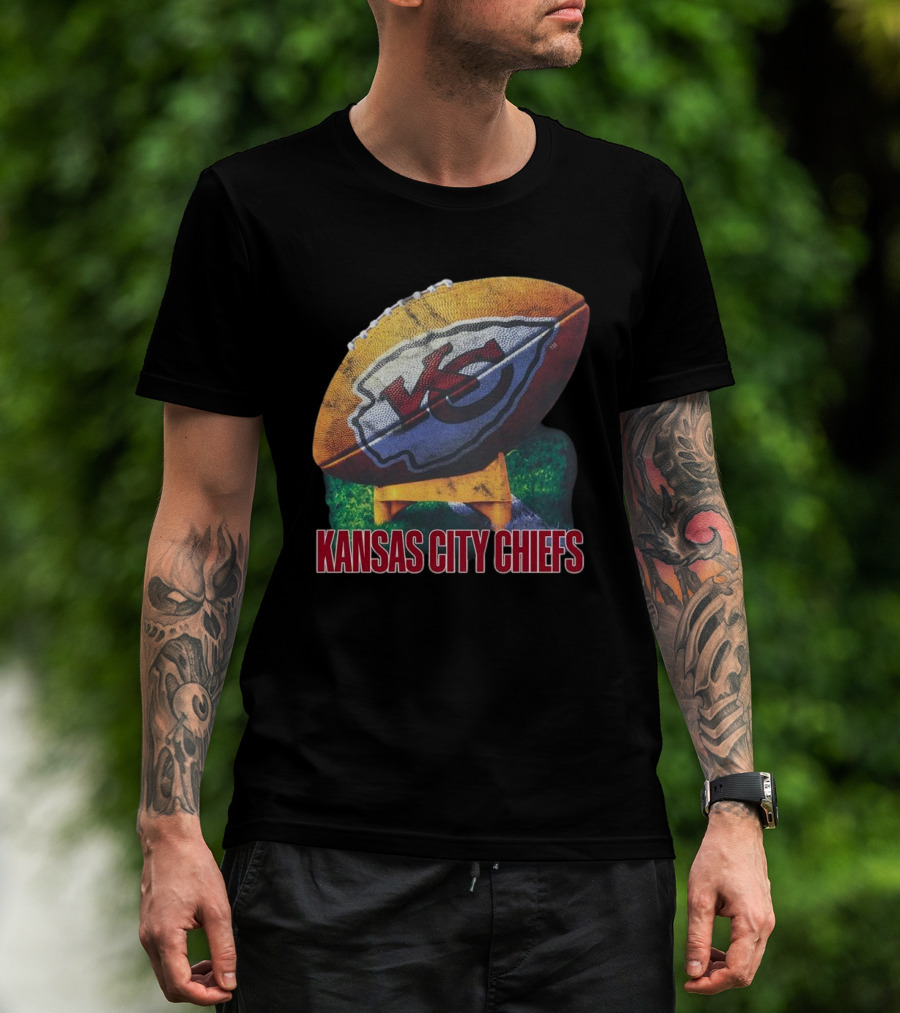 Kansas City Chiefs Vintage Rugby Ball T-Shirt