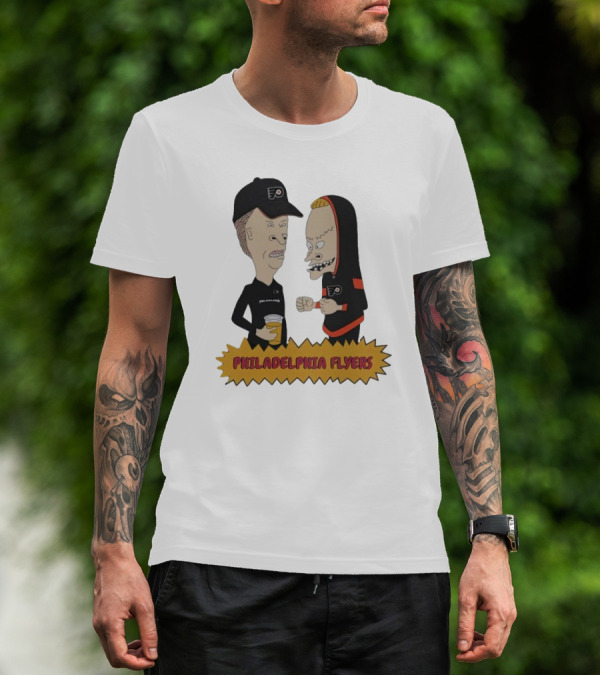 Beavis And Butt-Head Philadelphia Flyers Characters T-Shirt
