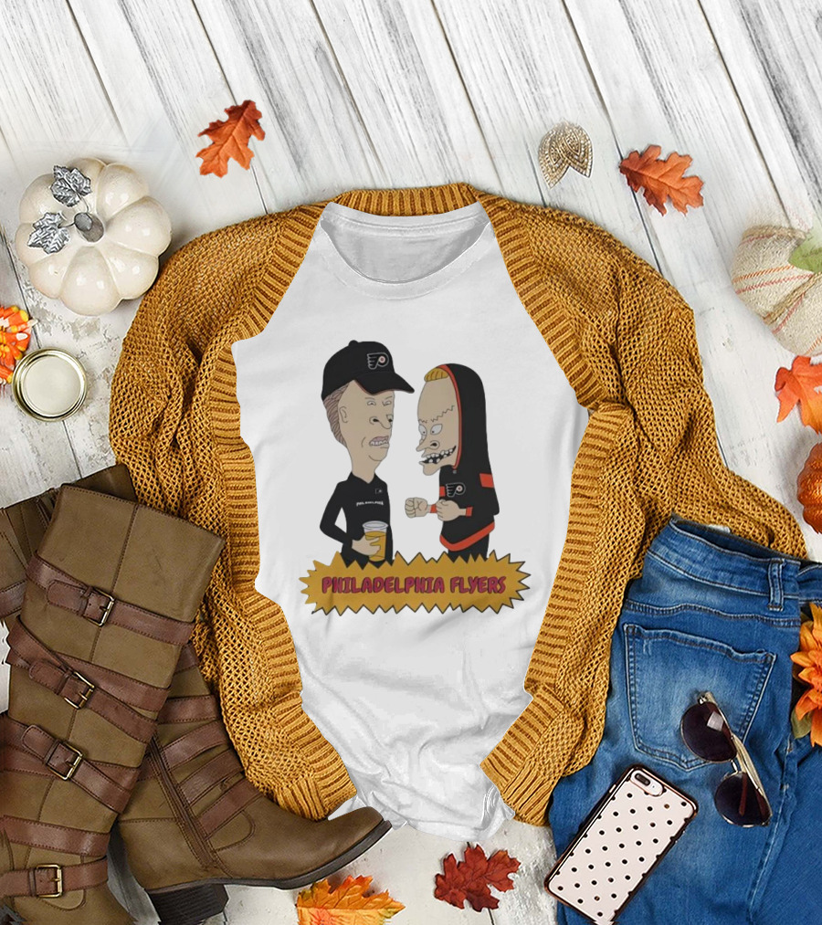 Beavis and Butt-Head Philadelphia Flyers Characters T-Shirt