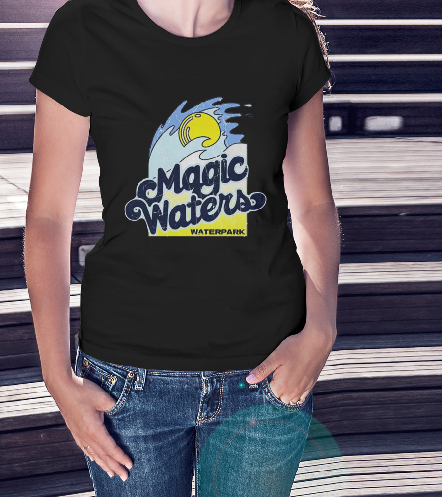 Magic Waters Waterpark Wave And Sun T-Shirt
