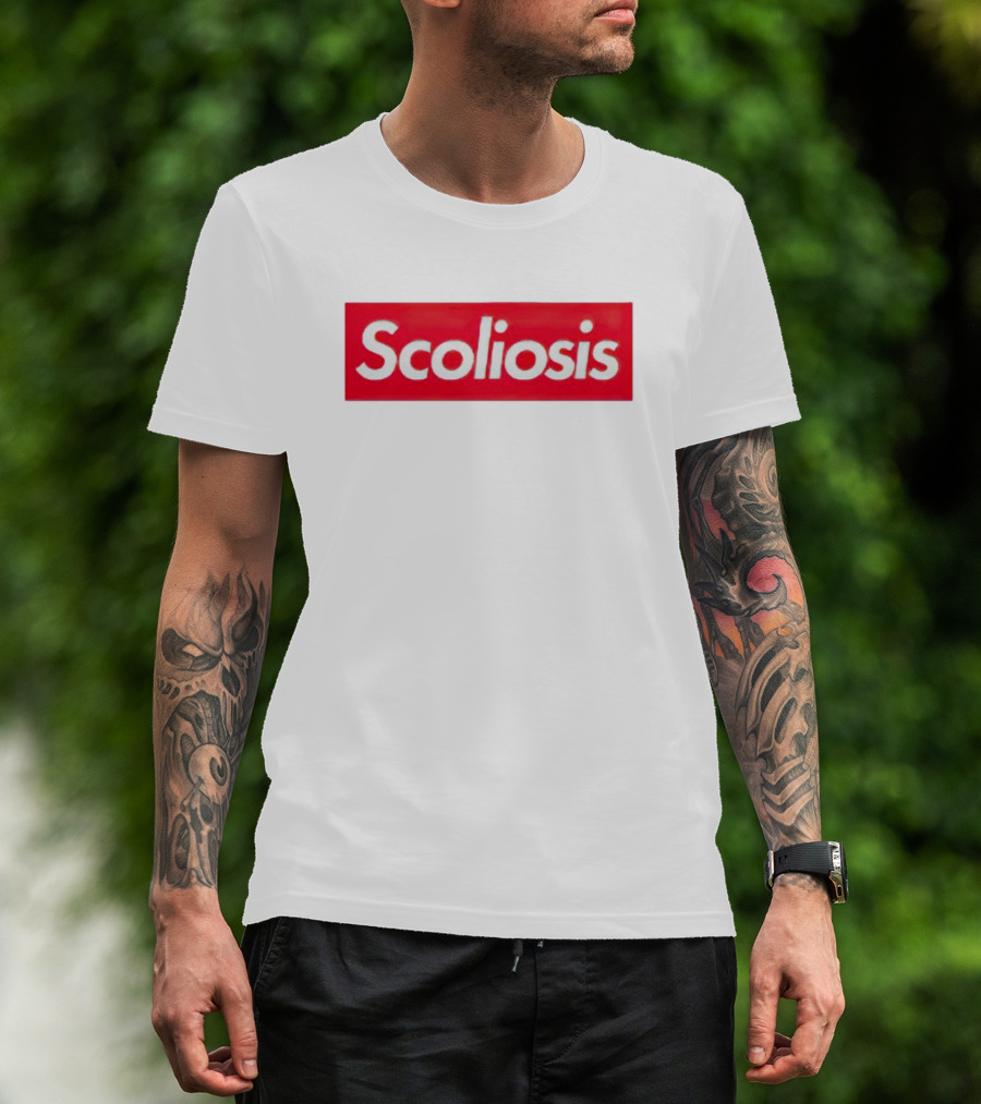 Scoliosis Red Box T-Shirt