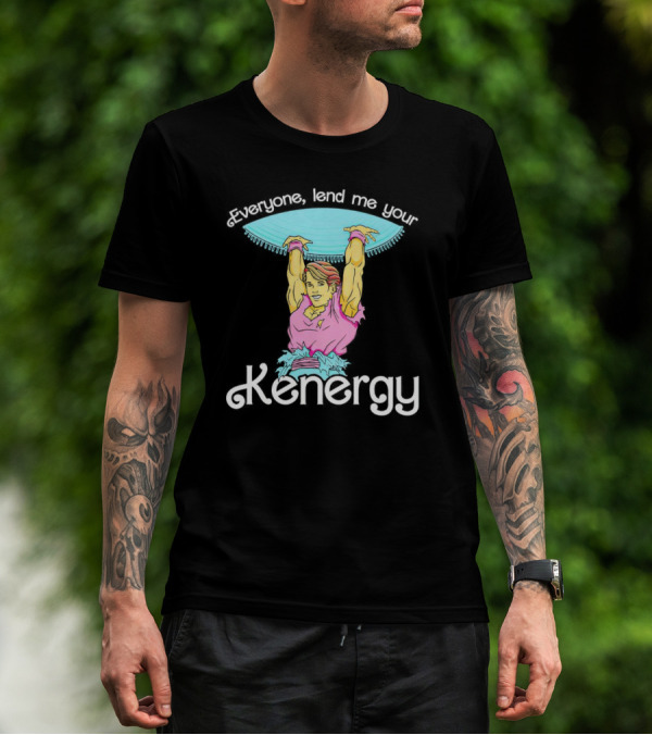 Everyone Lend Me Your Kenergy 80s Workout Style With Colorful Fitness T-Shirt