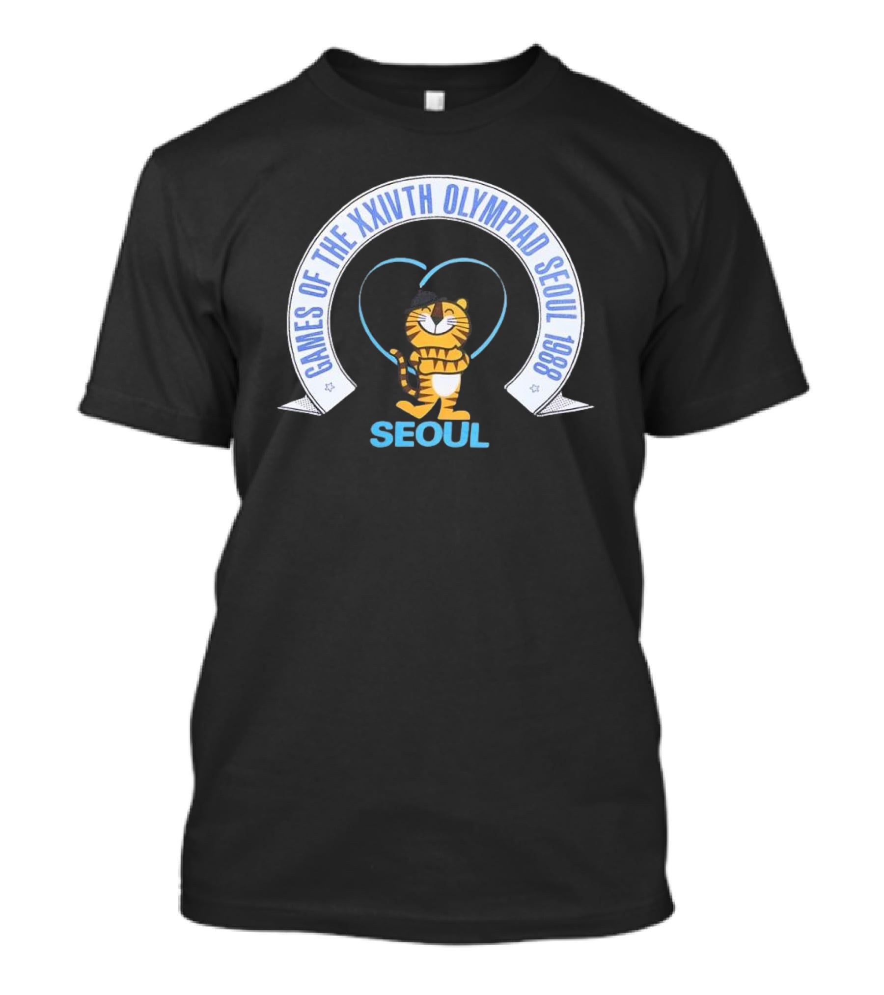 Games Of The XXIVTH Olympiad Seoul 1988 Tiger Mascot T-Shirt