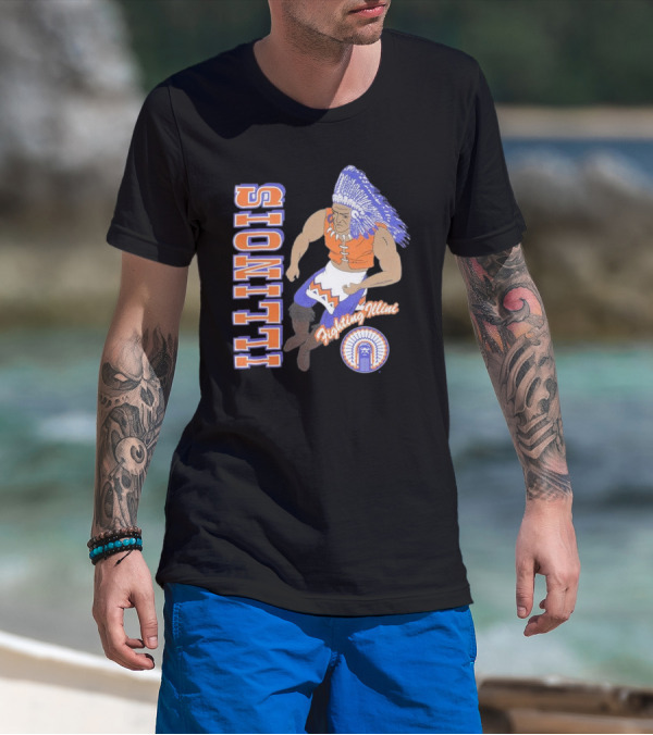 Illinois Fighting Illini Vintage Chief T-Shirt