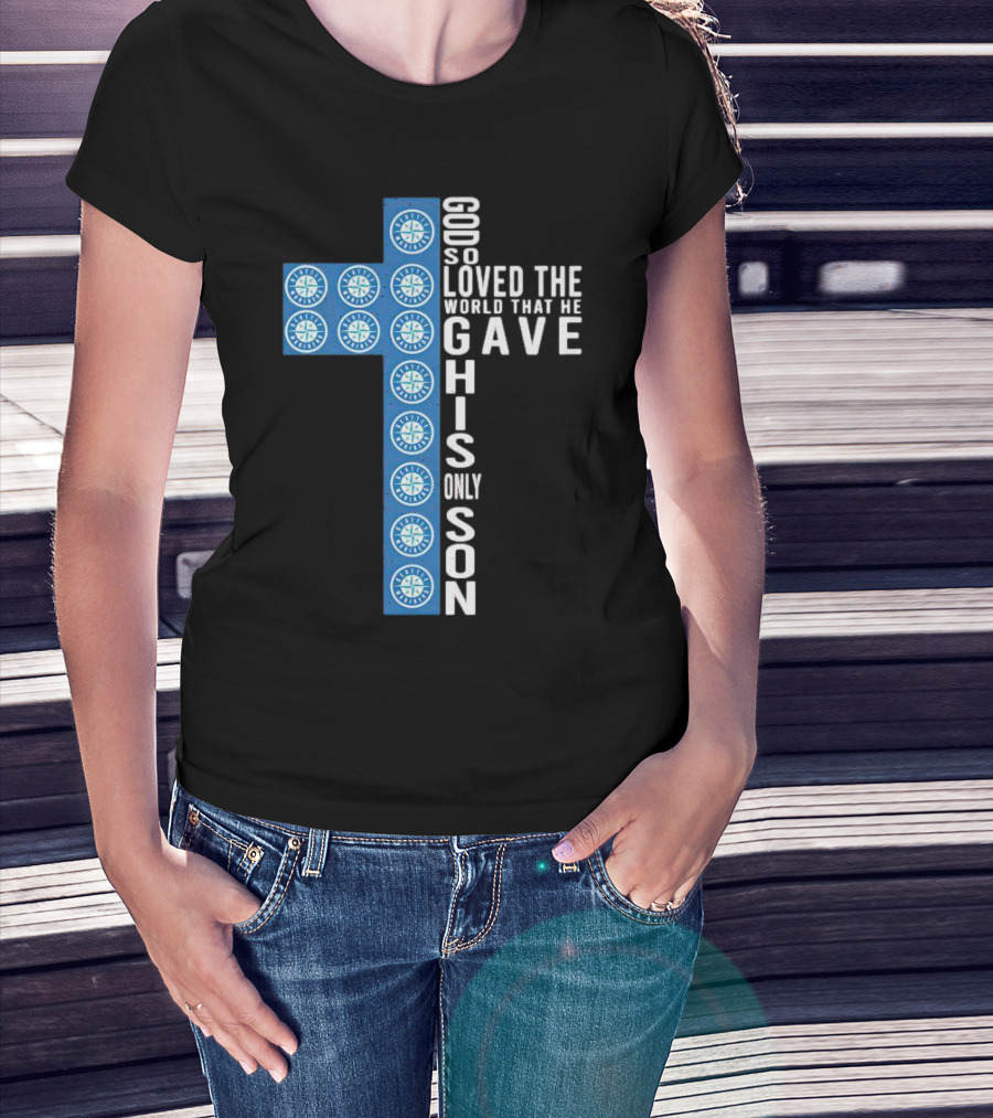 Mariners Cross God So Loved The World That He Gave His Only Son T-Shirt