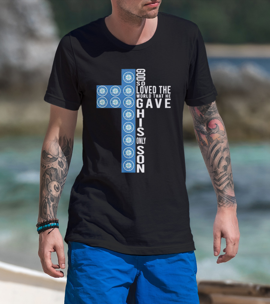 Mariners Cross God So Loved The World That He Gave His Only Son T-Shirt