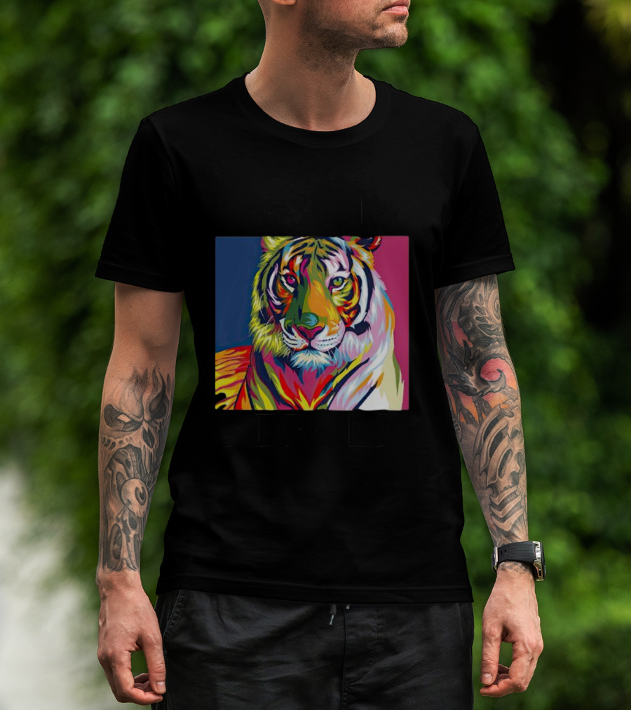 Dareto Be Bold Colorful Tiger T-Shirt