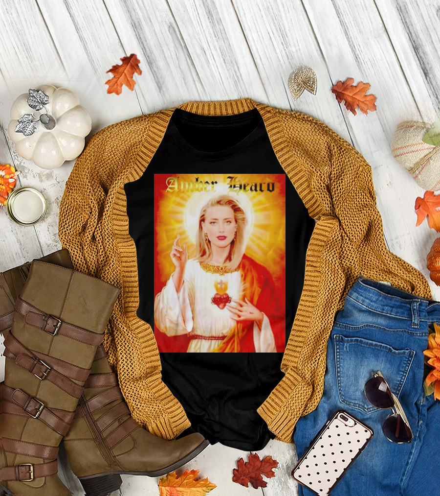 Amber Heard Sacred Heart T-Shirt