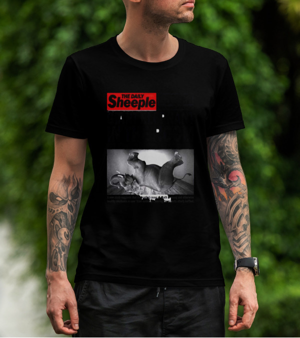 The Daily Sheeple Giant Elephant In The Room Dies Of Sudden Elephant Death Syndrome Free Insect Burger T-Shirt
