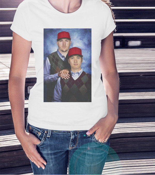 Los Angeles Angels Shohei Ohtani And Mike Trout Baseball Step Brothers Movie T-Shirt