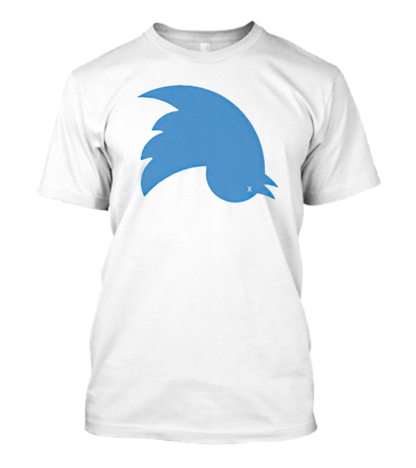 Twitter Logo Upside Down Bird With X Eye T-Shirt