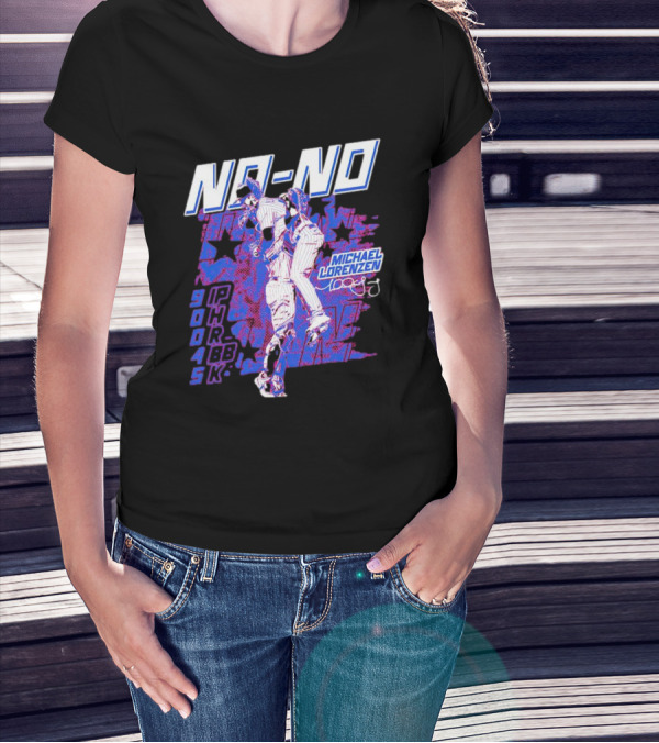 NO-NO Michael Lorenzen Signature With Stars And Stats T-Shirt