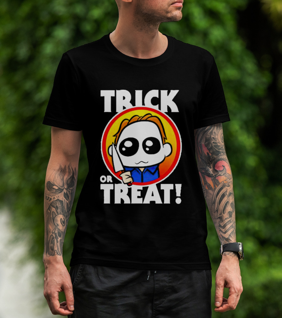 Michael Myers Chibi Trick Or Treat Halloween Character T-Shirt