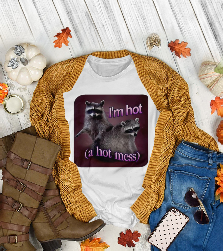 I'm Hot Raccoon A Hot Mess T-Shirt