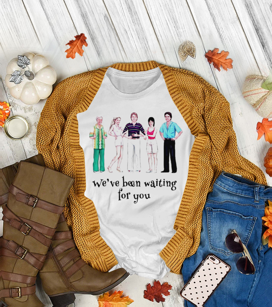 We’ve Been Waiting for You with Iconic 70s TV Show Characters T-Shirt