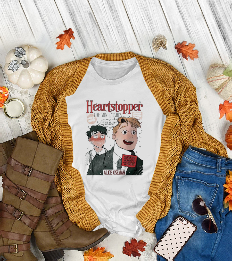 Heartstopper Featuring Adaptation Moments and Bonus Artwork by Alice Oseman T-Shirt