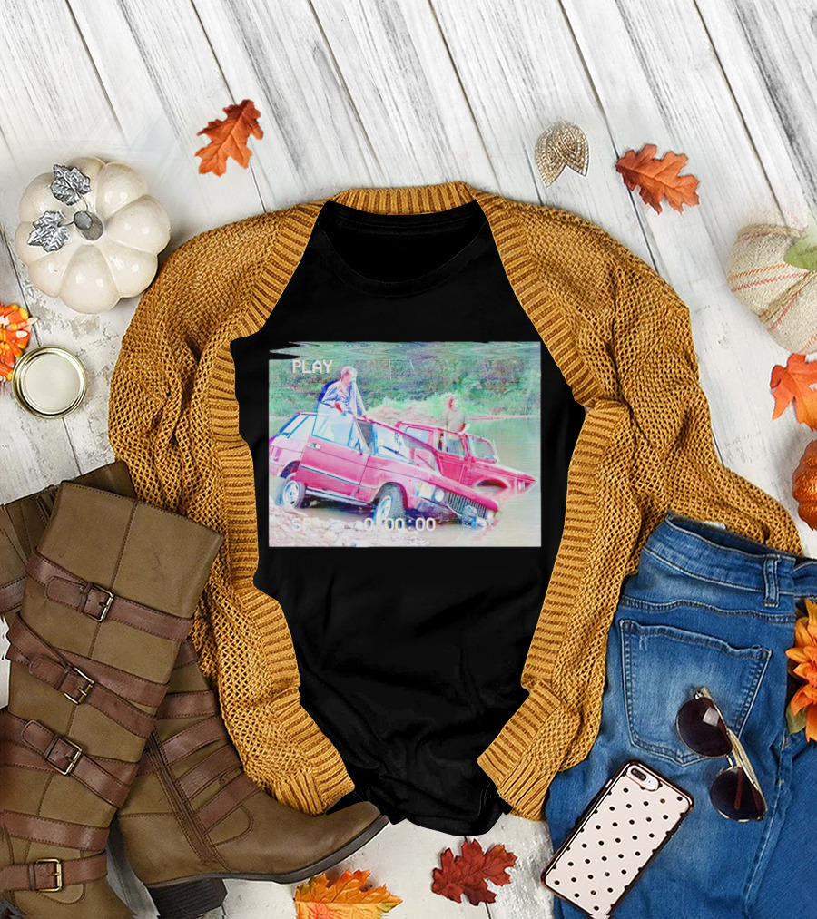 Top Gear Bolivia River Scene Retro Car Adventure Play T-Shirt