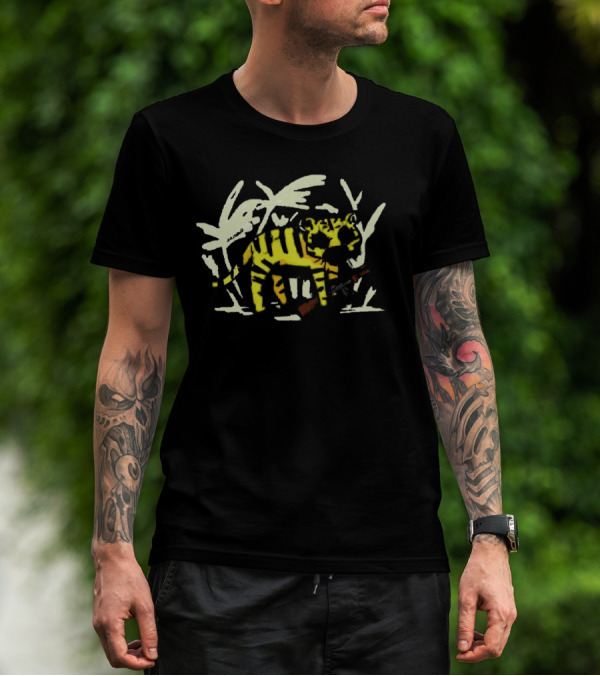 Come And Take It Cute Tiger Holding Rifle T-Shirt
