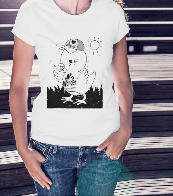Wonder Duck I Love Bread Sun Hat T-Shirt