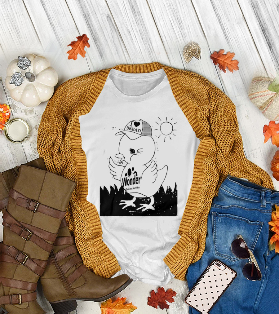Wonder Duck I Love Bread Sun Hat T-Shirt