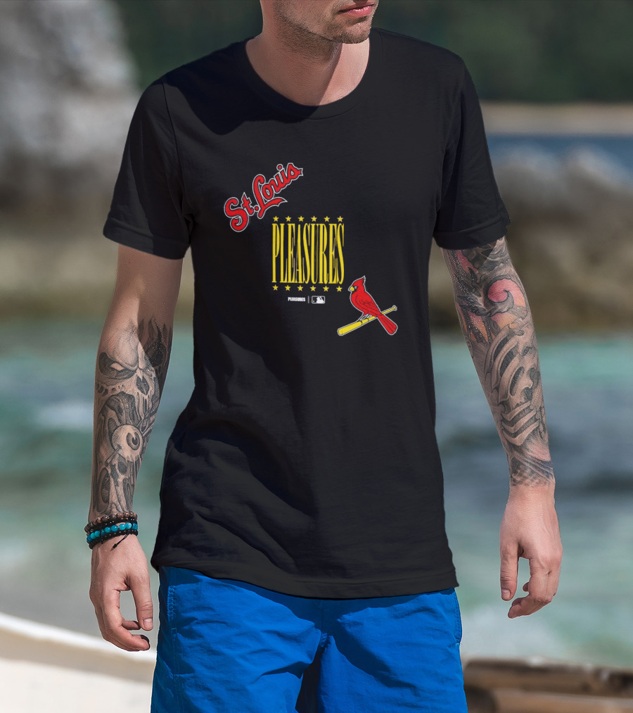 St. Louis Cardinals Pleasures MLB Collaboration T-Shirt