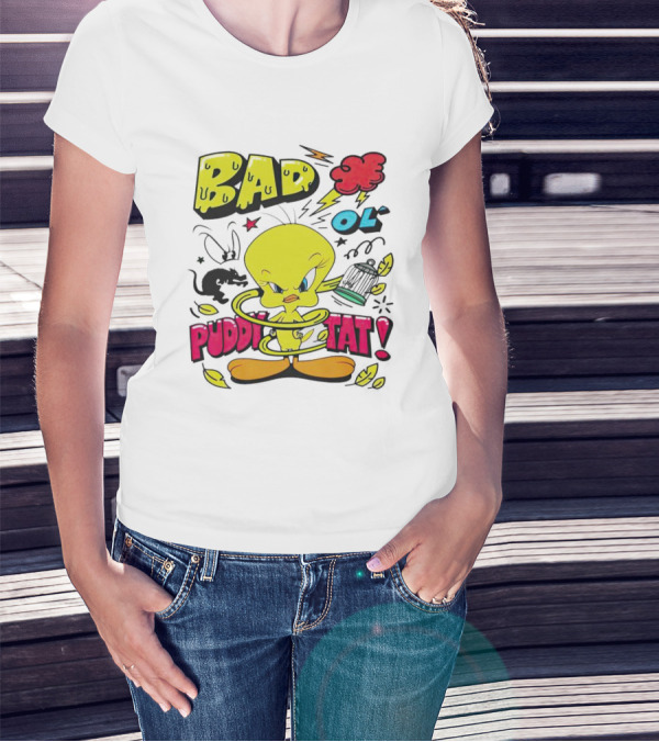 Tweety Bad Ol Puddy Tat T-Shirt